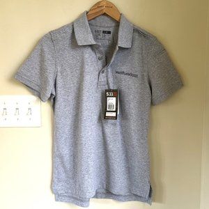 NWT 5.11 Women's Utility Tactical Polo Shirt, Heather Gray, Size S